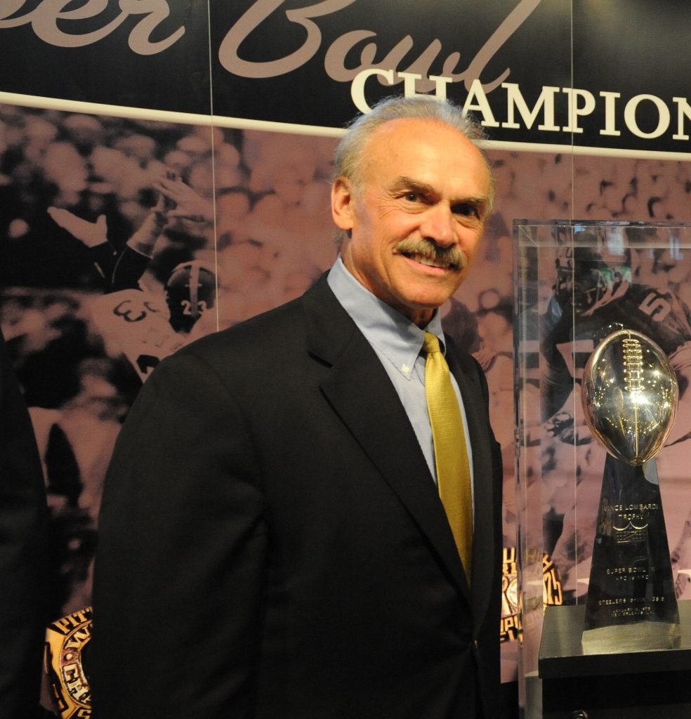 rocky bleier and trophies